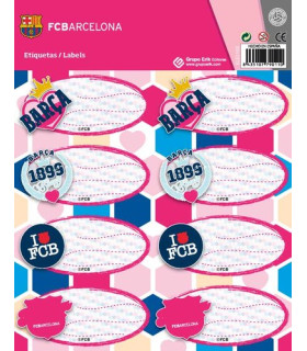 ETIQUETA ESCOLAR ERIK 15,8x20 FC BARCELO