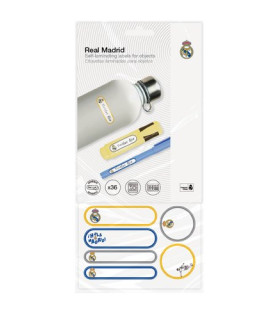ETIQUETA MINE LAMINADA R.MADRID B36