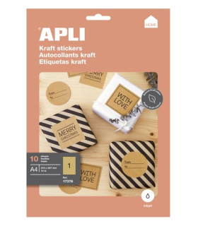 ETIQUETAS ADH.IMPR.APLI KRAFT A4 C/10