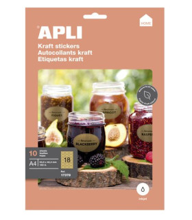 ETIQUETAS ADH.IMPR.APLI KRAFT 63x42 C/10