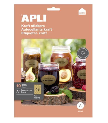 ETIQUETAS ADH.IMPR.APLI KRAFT 63x42 C/10