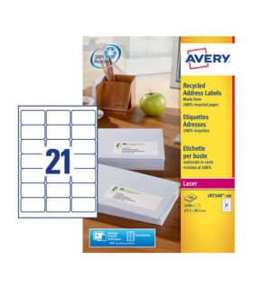 ETIQ.IMP.AVERY LR7160 15H 63,5x38,1
