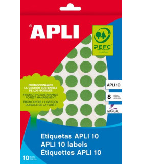 ETIQ.MAN.BOLSA APLI 02757 CL.VERDE 25x40