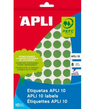 ETIQ.MAN.BOLSA APLI 02757 CL.VERDE 25x40