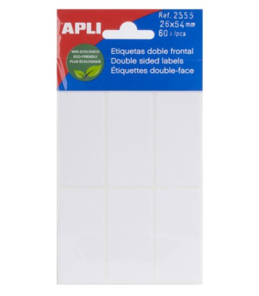 ETIQ.MAN.BOLSA APLI 02555 DBL.FRT.26x54