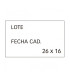 ETIQ.PRECIOS APLI 26x16 LOTE+CADUCIDAD