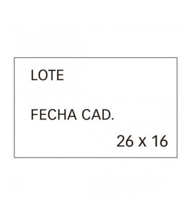 ETIQ.PRECIOS APLI 26x16 LOTE+CADUCIDAD