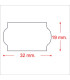 ETIQ.PRECIOS METO Nº1 REM.32x19 BLANCA