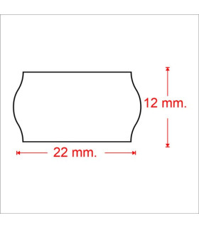 ETIQ.PRECIOS METO Nº2 22x12 BLANCO
