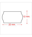 ETIQ.PRECIOS METO Nº2 22x12 BLANCO