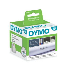 ETIQ.DYMO LW 36x89mm RL.260 BLANCO DIR.