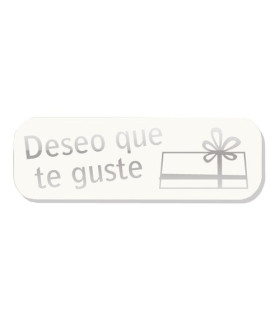 ETIQ.REG. R.250 DESEO QUE TE GUSTE BLANC