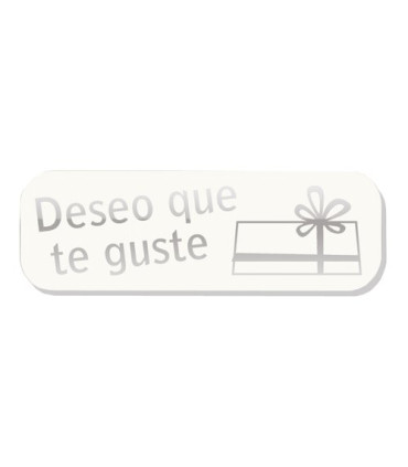 ETIQ.REG. R.250 DESEO QUE TE GUSTE BLANC
