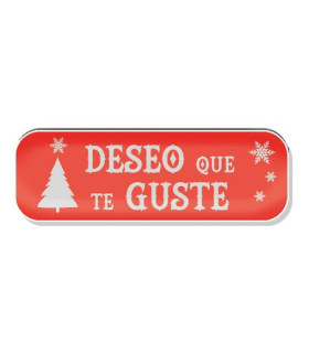ETIQ.REG. R.250 DESEO QUE TE GUSTE ROJO
