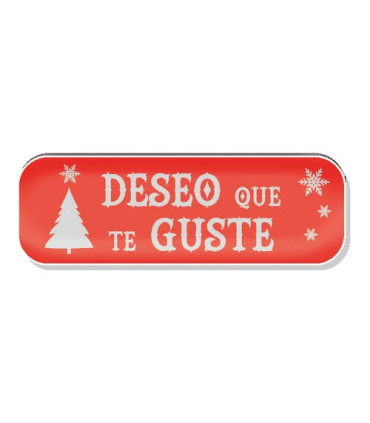 ETIQ.REG. R.250 DESEO QUE TE GUSTE ROJO