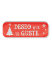 ETIQ.REG. R.250 DESEO QUE TE GUSTE ROJO