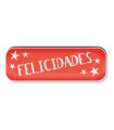 ETIQ.REG. R.250 FELICIDADES ROJO