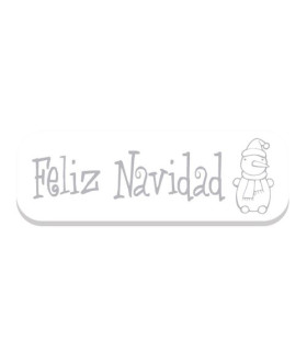 ETIQ.REG. R.250 FELIZ NAVIDAD BLANCO