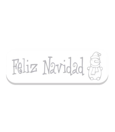 ETIQ.REG. R.250 FELIZ NAVIDAD BLANCO