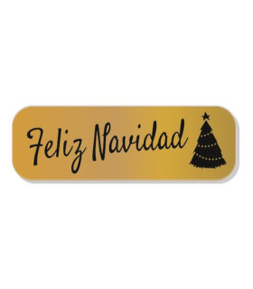 ETIQ.REG. R.250 FELIZ NAVIDAD ORO