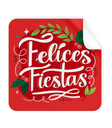ETIQ.REG. R.250 CUADR. FELICES FIESTAS