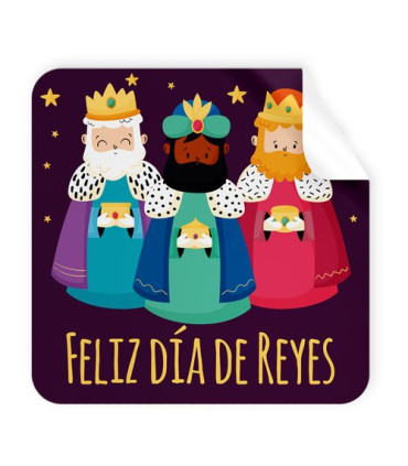 ETIQ.REG. R.250 CUADR. FELIZ DIA DE REYE
