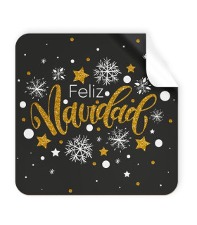 ETIQ.REG. R.250 CUADR. FELIZ NAVIDAD
