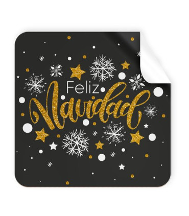 ETIQ.REG. R.250 CUADR. FELIZ NAVIDAD