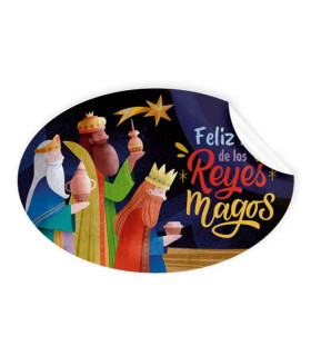 ETIQ.REG. R.250 OVAL. REYES MAGOS