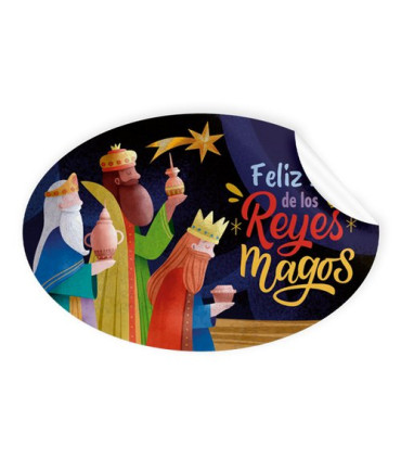ETIQ.REG. R.250 OVAL. REYES MAGOS
