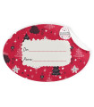 ETIQ.REG. R.250 OVAL. NAVIDAD ROJO