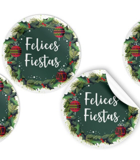 ETIQ.REG. R.250 REDON. FELICES FIESTAS