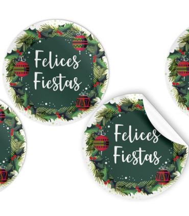 ETIQ.REG. R.250 REDON. FELICES FIESTAS