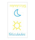 ETIQ.REG. R.300 FELICIDADES SOL/LUNA