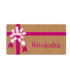 ETIQ.REG. R.300 FELICIDADES LAZO