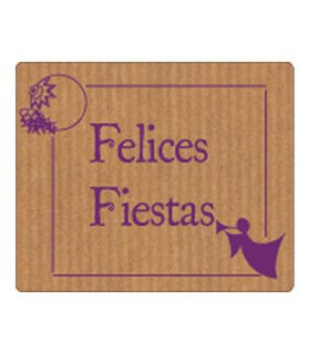 ETIQ.REG. R.300 FELICES FIESTAS ANGEL