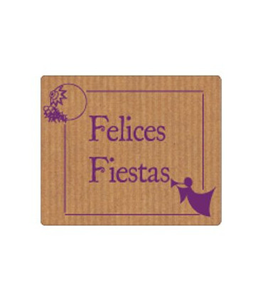ETIQ.REG. R.300 FELICES FIESTAS ANGEL