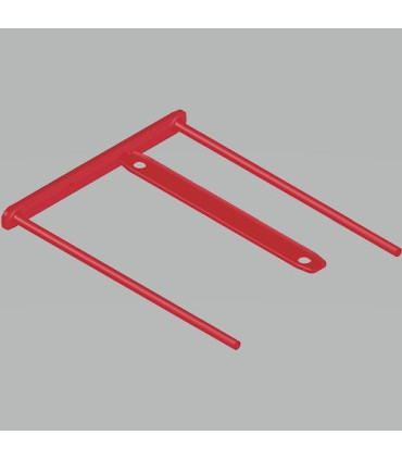 FASTENER FELL. PLAST. D-CLIP 80mm C/100