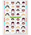 FICHAS  KLUGER EXPRESIONES FACIALES P/5