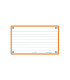 FICHAS OXFORD FLASH 75x125 HZ. NARANJA (