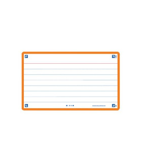 FICHAS OXFORD FLASH 75x125 HZ. NARANJA (
