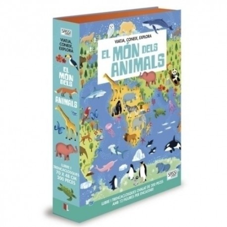 Puzzle Sassi Manolito Books El Mon Dels Animals - Catalan 200 Piezas (+6 Años)