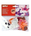 FIELTRO APLI FORMAS ANIMALES BOLSA de 18