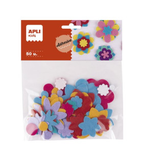 FIELTRO APLI FORMAS FLORES B/50
