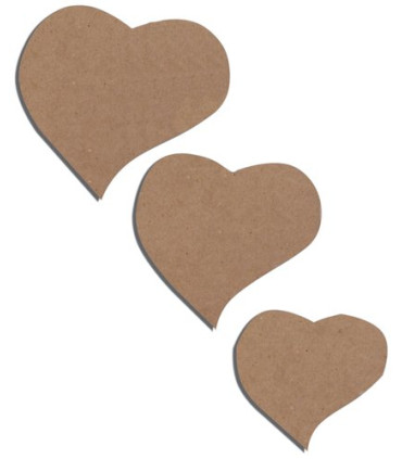 FIGURAS NIEF. CARTON CORAZON 6 UD