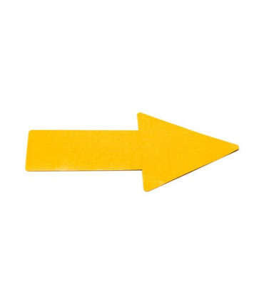 FLECHA ADHESIVA SUELO 5x20 AMARILLO B/10