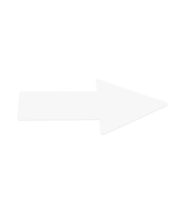 FLECHA ADHESIVA SUELO 5x20 BLANCO B/10