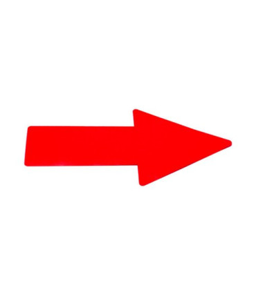 FLECHA ADHESIVA SUELO 5x20 ROJO B/10