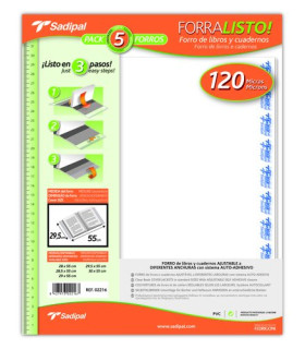 FORRO AJUST.SADIPAL 29,5x55 PVC B/5