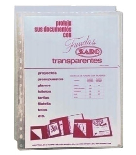 FUNDA MULT.SARO PVC 100µ Fº 16 TL. P/100